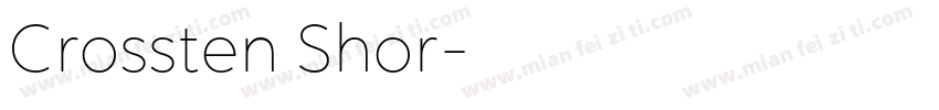 Crossten Shor字体转换